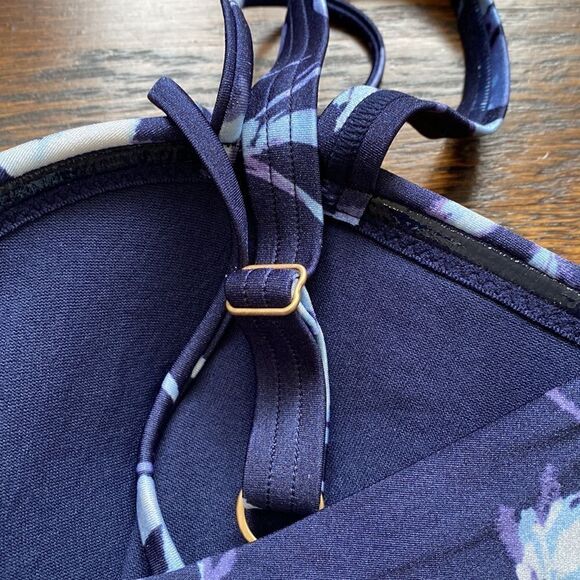 Athleta Aqualuxe Print Square Plunge Tankini - Size XS - Picture 7 of 10